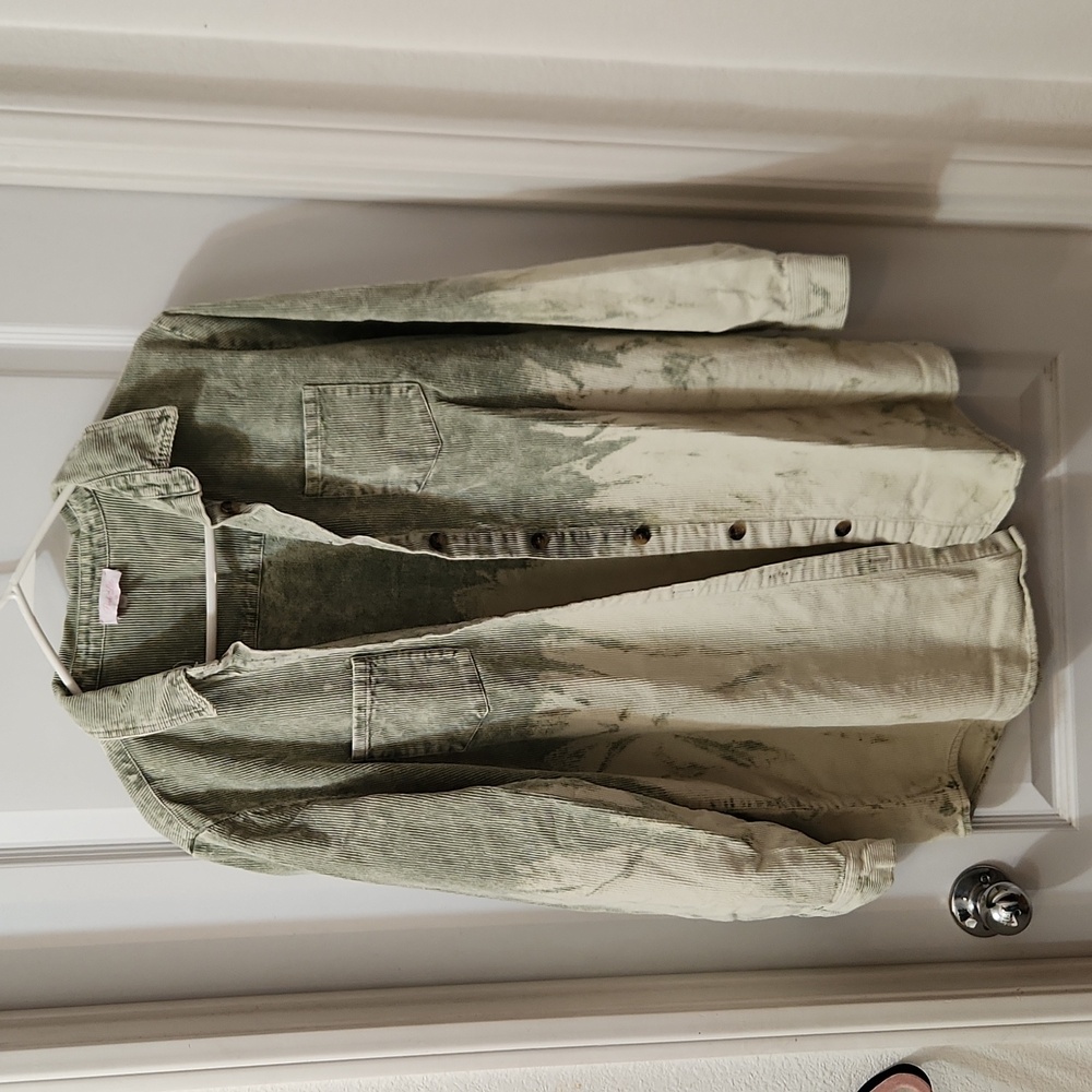 Acid wash corduroy